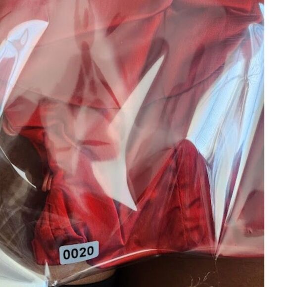 Free People x Brenda King Red Satin Corset Top with Ruched Straps – NWT | Size S - Picture 9 of 9